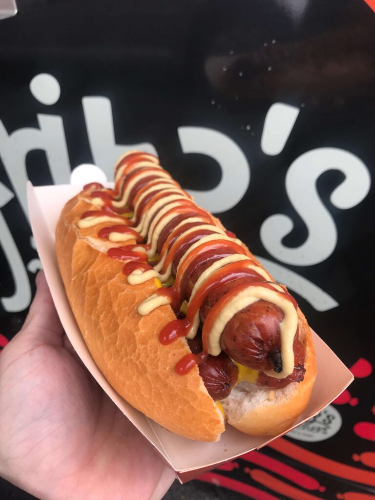 Fritz’s Wieners German sausage food truck at a sporting event